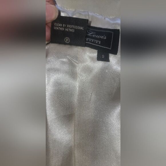 Terry Lewis Classic Luxuries cream leather jacket / blazer - Picture 3 of 16